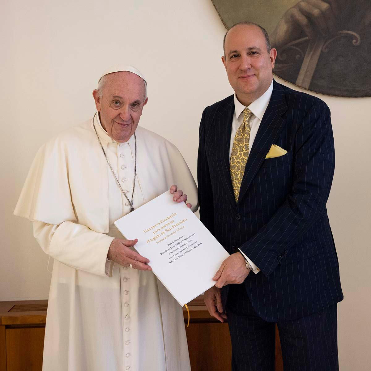 Pope Francis with Steve Menzies